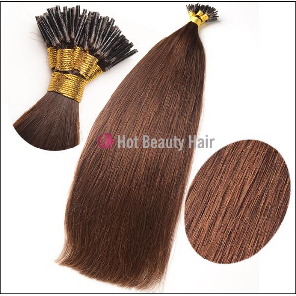 20 Inch Silky Colored Personalized Pre Bonded Hair Extension For Short Hair