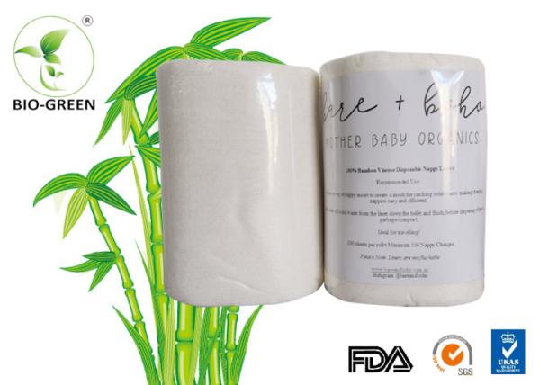 Disposable Design Bamboo Diaper Liners Non Chlorine Bleached Super Absord