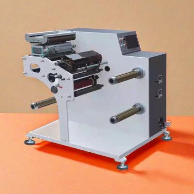 200m/Min Turret Label Slitter Rewinder Narrow Web Medium Speed Slitting Machine Servo Driven Taper Tension Web Guide