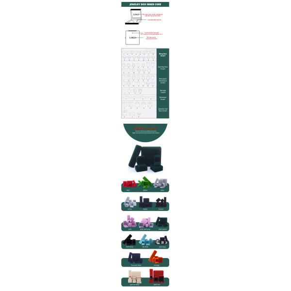 hign quality velvet Jewellery Box handmade square Dark green Velvet Jewelry Box for Necklace Bracelet Ring