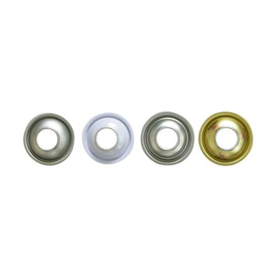Gold White Color Aerosol Can Cone 60mm Tin Can Tops High Pressure