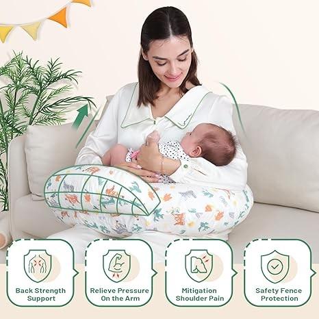 Nursing Pillow&Breastfeeding Support Pillow Removable&Machine Washable