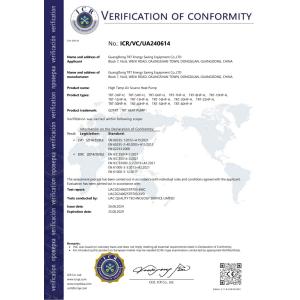 Guangdong TRT Energy Saving Equipment Co.,LTD Certifications