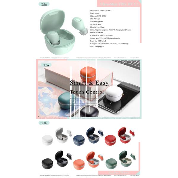Capacitive waterproof TWS True Wireless Stereo Earphones Bluetooth 5.3