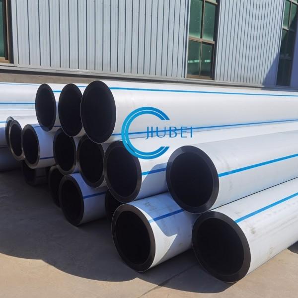 White Black Co Extruded PN10 ISO4427 HDPE Pipe With Excellent Corrosion Resistance