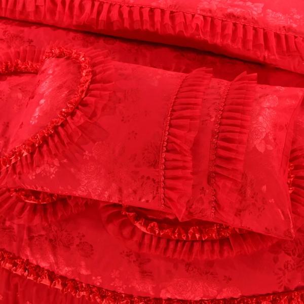 100% хлопчатобумажная вышивка 60S Покрытие одеяла для невесты Постельное бельё для невесты Постельное бельё для невесты Свадебные сувениры подарок