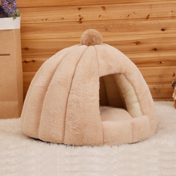 Deep Sleep Circular Semi Closed Odm Cat Nest Bed 56x48cm