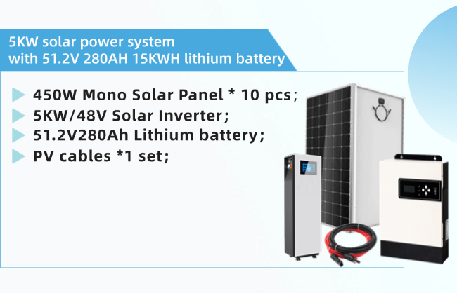 5KW Photovoltaic System Home Full Set