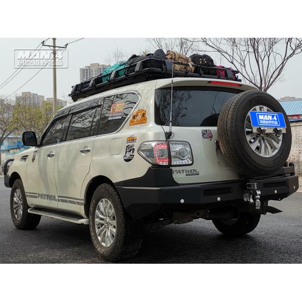 Heavy Duty Rear Winch Bumper Bull Bar Patrol Y62 2014-2017