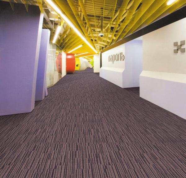 Colored Office Carpet Flooring , 100 Polypropylene Carpet Unique Design