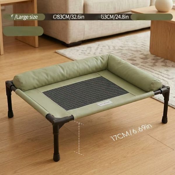 Pet sofa green color supplies, comfortable and soft, for home use, increase pet interaction