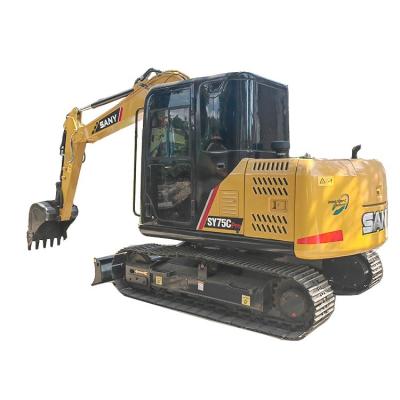 used Excavators SANY SY75C with high quality and low price on hot sale in shanghai
