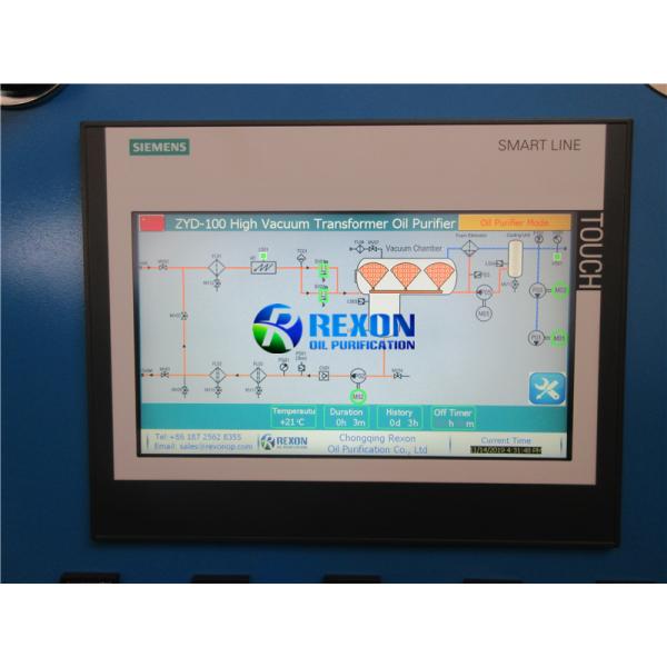 Rexon Automatically High Vacuum Transformer Oil Filtration Machine with Germany Simens PLC System
