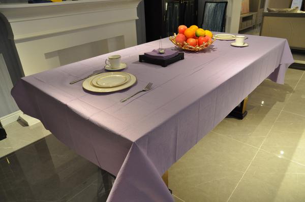 Toalha de mesa alinhada poli de 52 x 90 vinis, toalha de mesa de papel da atividade 16-20gsm