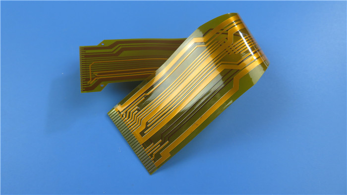 Цепь FPC Adhesiveless гибкая напечатанная построенная на прозрачном тонком Polyimide Glueless с золотом покрытым для отслеживать