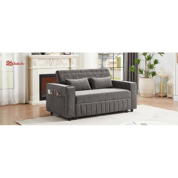 Redde Boo Twin Platform Bed Furniture Frame With Bookcase Storage