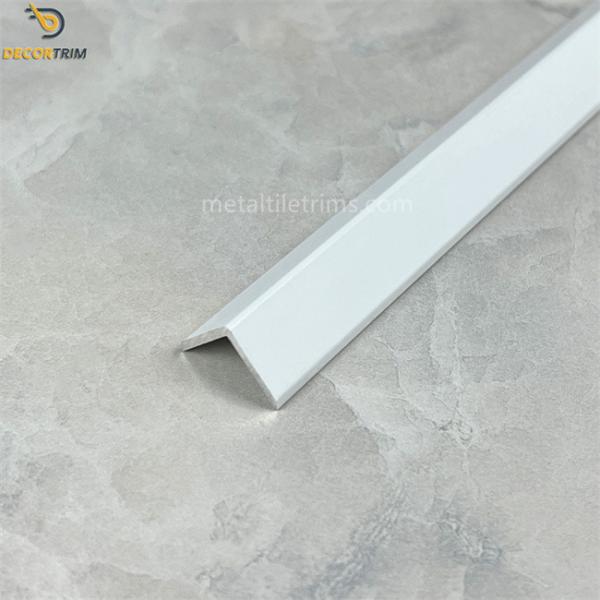 L Shape Aluminium Corner Guard Anodized Matt Gold / White Color