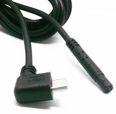 Right angle micro usb to 4pin camera cable for BM Car Camera