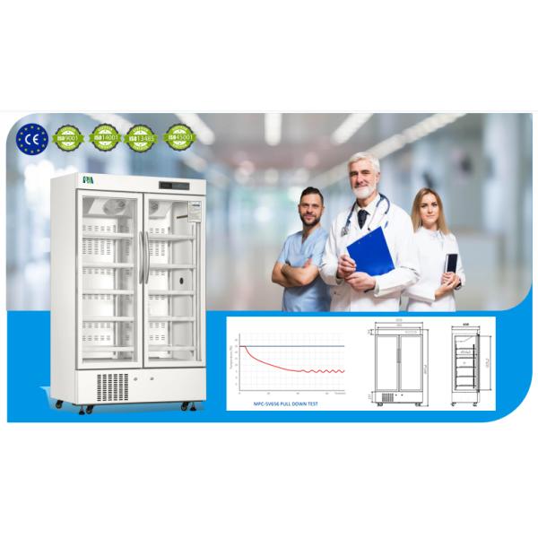 Дверь холодильника фармации серии 656L MPC-5V двойная стеклянная медицинская