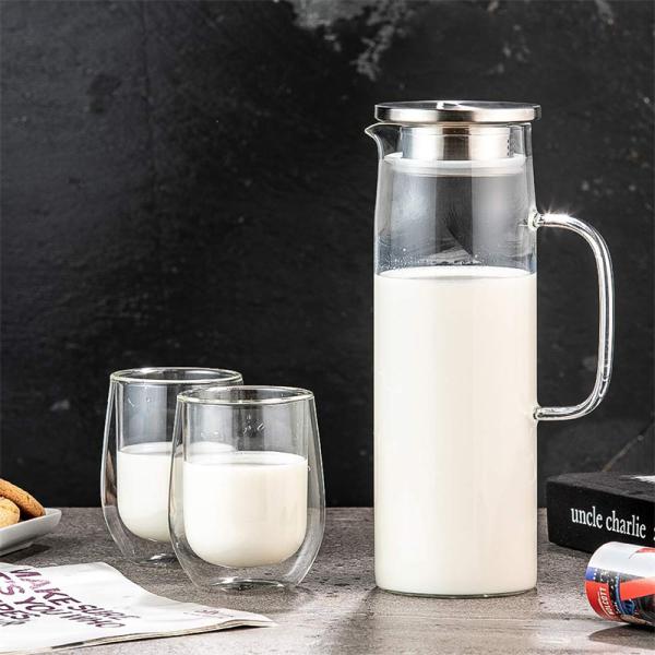 Household Juice Zapper with Thickened High Borosilicate Glass and Stainless Steel Lid