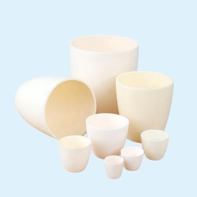 High Purity Wihte Alumina Crucibles Burn Solid Materials Al2O3 Crucibles Transpiration, Concentration Or Crystallization