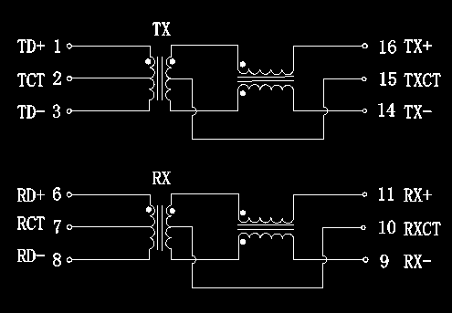 Трансформатор LP41604ANL 10/100B PHY ИМПа ульс локальных сетей H1602PR совместимый