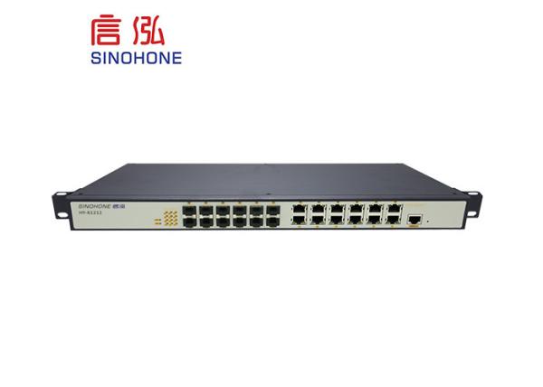 Industrial 24 Port Gigabit Switch , Ethernet Fiber Switch Hi View Manage