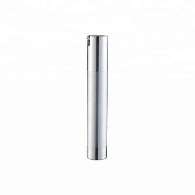 Portable Airless Cosmetic Bottles Aluminum Shell With Flat Pressure Pump