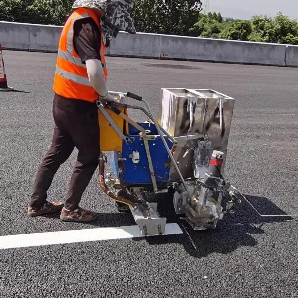 Dois componentes raspagem linha de estrada rua de stripping máquina de marcação pintura fria