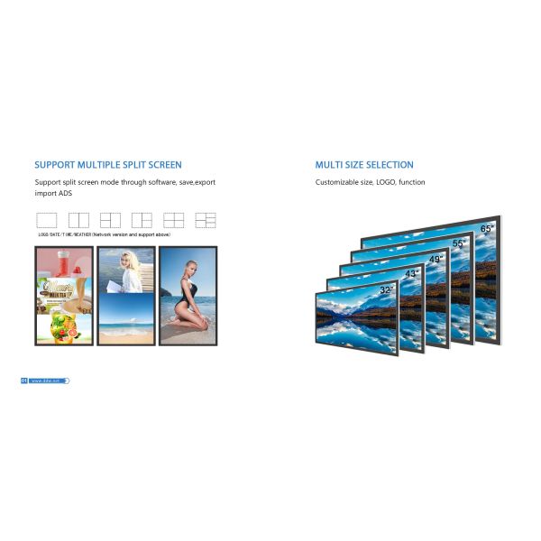 32 Inch Indoor Wall-Mounted Advertising Smart Building All-in-One HD Multimedia Animation Player OEM Graphics 1 Year Built-In