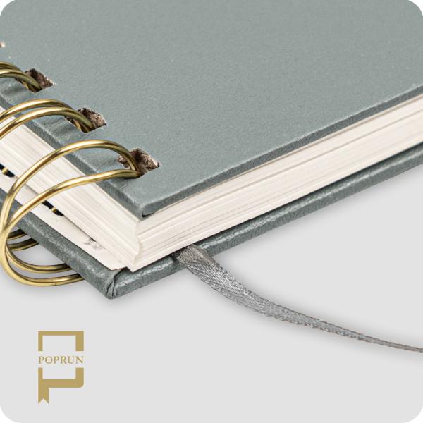 Grey Hardback Spiral Custom Weekly Executive Academic Planner 2023