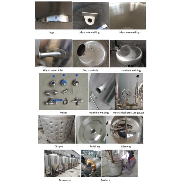 500L 1000L Stainless Steel Conical Fermenter Beer Fermenter For Beer Fermenting Processing