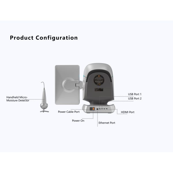 9 Spectrum 3D AI Facial Skin Monitor Micro Moisture Detector Skin Analyzer Machine