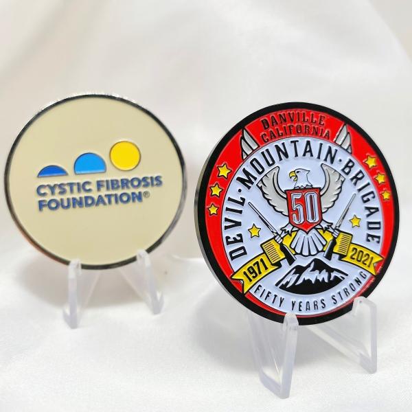 Custom Logo Zinc Alloy Commemorative Coin with Die Casting for Souvenirs and Collectibles