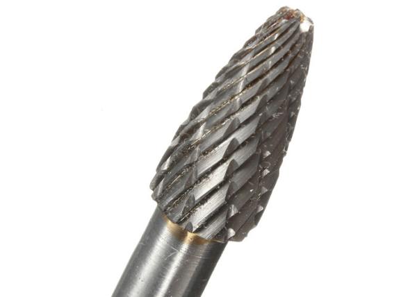 Cemented Tungsten Carbide Rotary Burrs Cross Cut For Stainless Steel Cutting