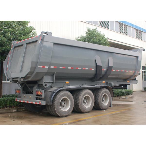 3 Axle 24CBM 24M3 dump trailer 40 Tons U-Shape Tipper Semi Trailer for BAUXITE Transport.