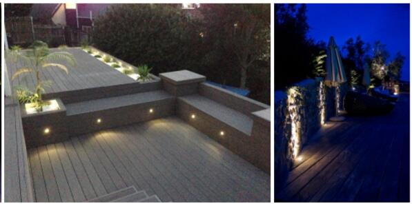 IP67 1W DC12V светодиодный наружный ландшафтный свет светодиодные напольные лампы с отвержденным стеклом для садовых полов