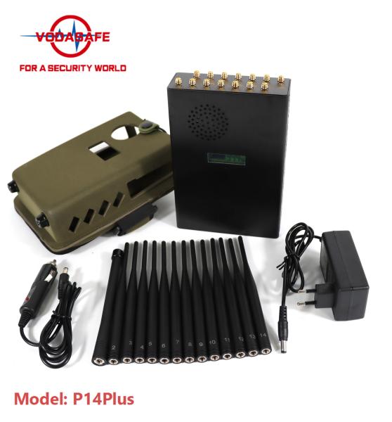 Bloc de brouilleur de bandes de la dimension compacte 14 de brouilleur de signal de téléphone portable de Vodasafe 2G 3G 4G 5G