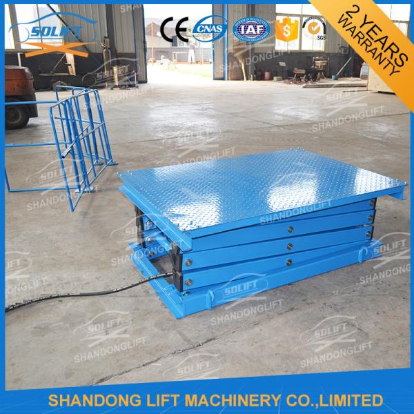 Materials Lifting Warehouse Hydraulic Cargo Scissor Lift 1.6 ton 3.8m