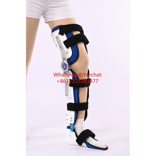 Knee Immobilizer Adjustable KAFO Orthopedic Knee Ankle Foot Orthosis