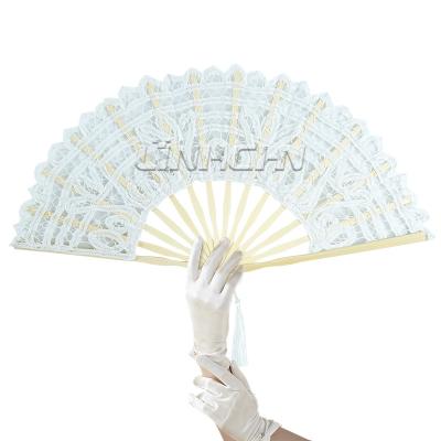 High Quality Hand Fan Lace Wedding Bridal Lace Fans for Wedding