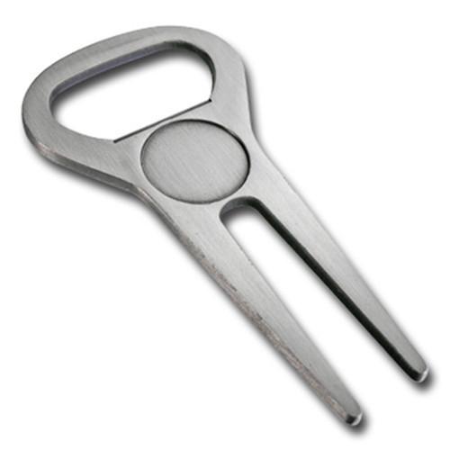 Custom Repair Golf Divot Tool Silver Metal Plated For Souvenir Gift
