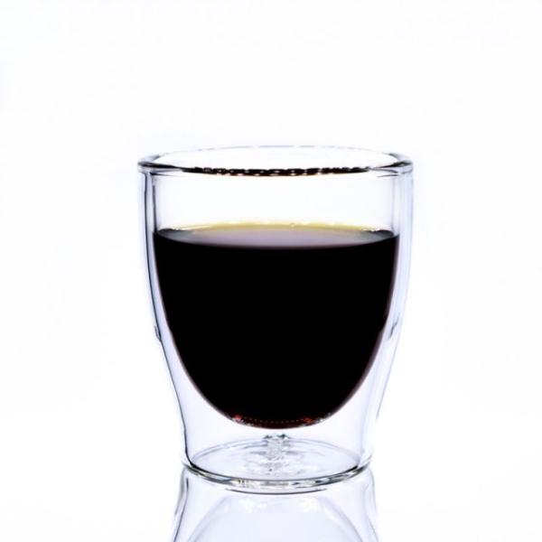 Professional Made High Borosilicate Handle Heat Resistant Double Wall Clear with handle Coffee Glass