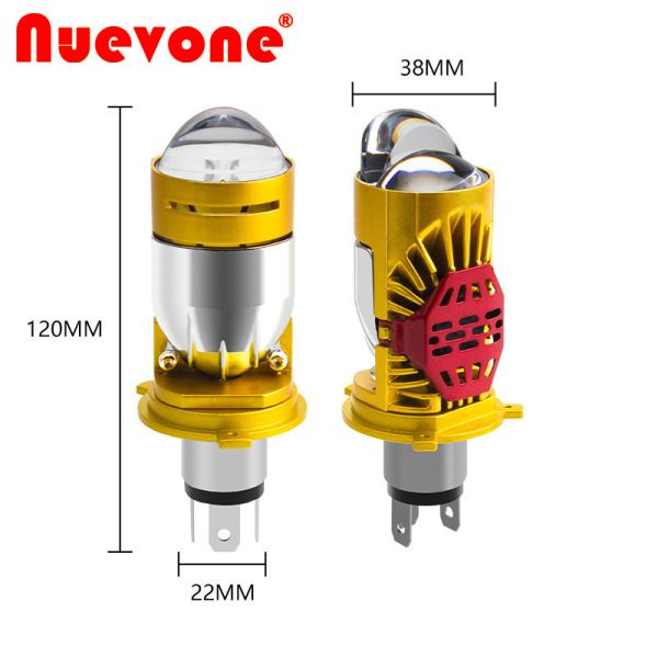 50W H4 Led Motorcycle Headlight High Brightness IP67 Waterpoof Plug And Play