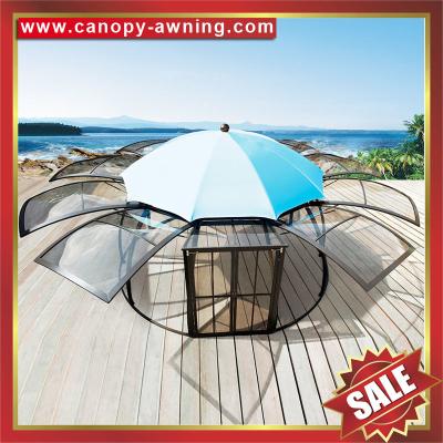outdoor garden alu aluminium pc polycarbonate gazebo pavilion sunroom sun room house tent dome cabin shed China