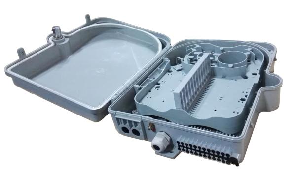 16 Splitter Fiber Optic Splice Box , SC/LC Termination Box For Fiber Optic Cable