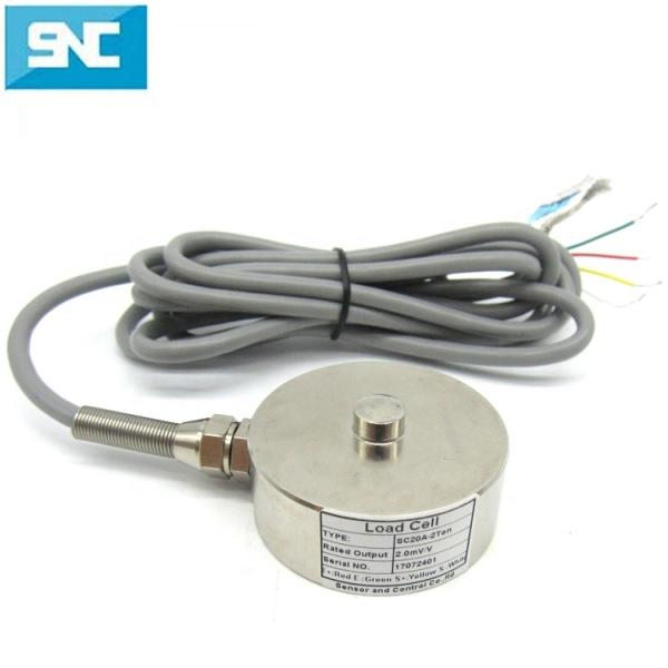 SC201GCL Capteur de poids de bouton de cellule de charge de crêpe 2T / 3T / 5T pour peser la résistance d'isolation du véhicule 5000 M Ohm / 50V