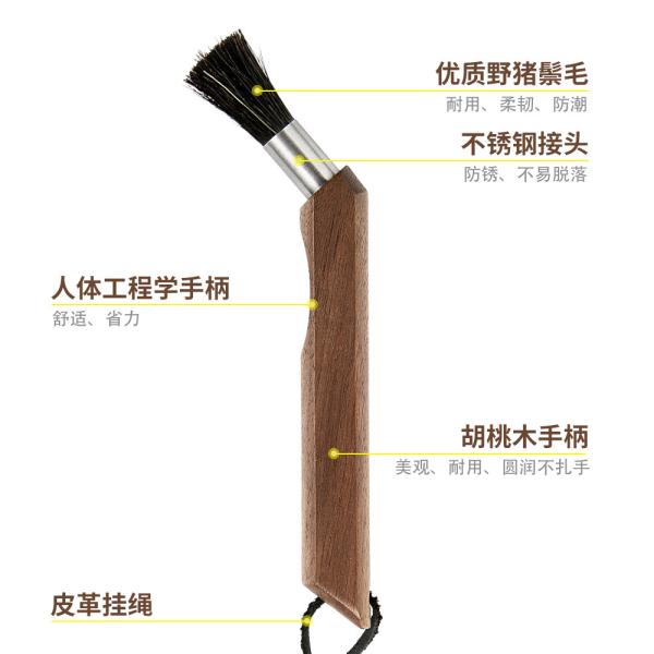 Long Handle Double Bath Dry Brush for Super Markets Custom Double Nylon Boar Wood Brush