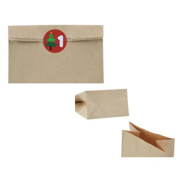 DIY Sticker 70g Kraft Paper Food Packaging Paper Bag For Bread 11g/Pcs