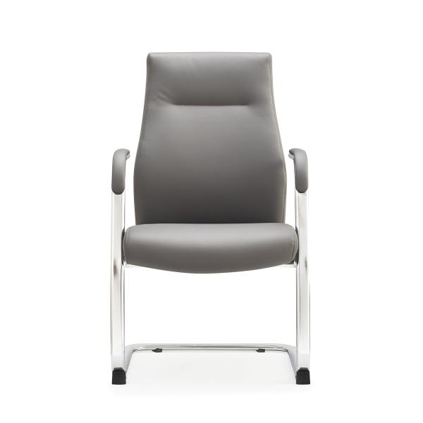 68*64*114 Genuine Leather Office Chair Chrome Steel Frame